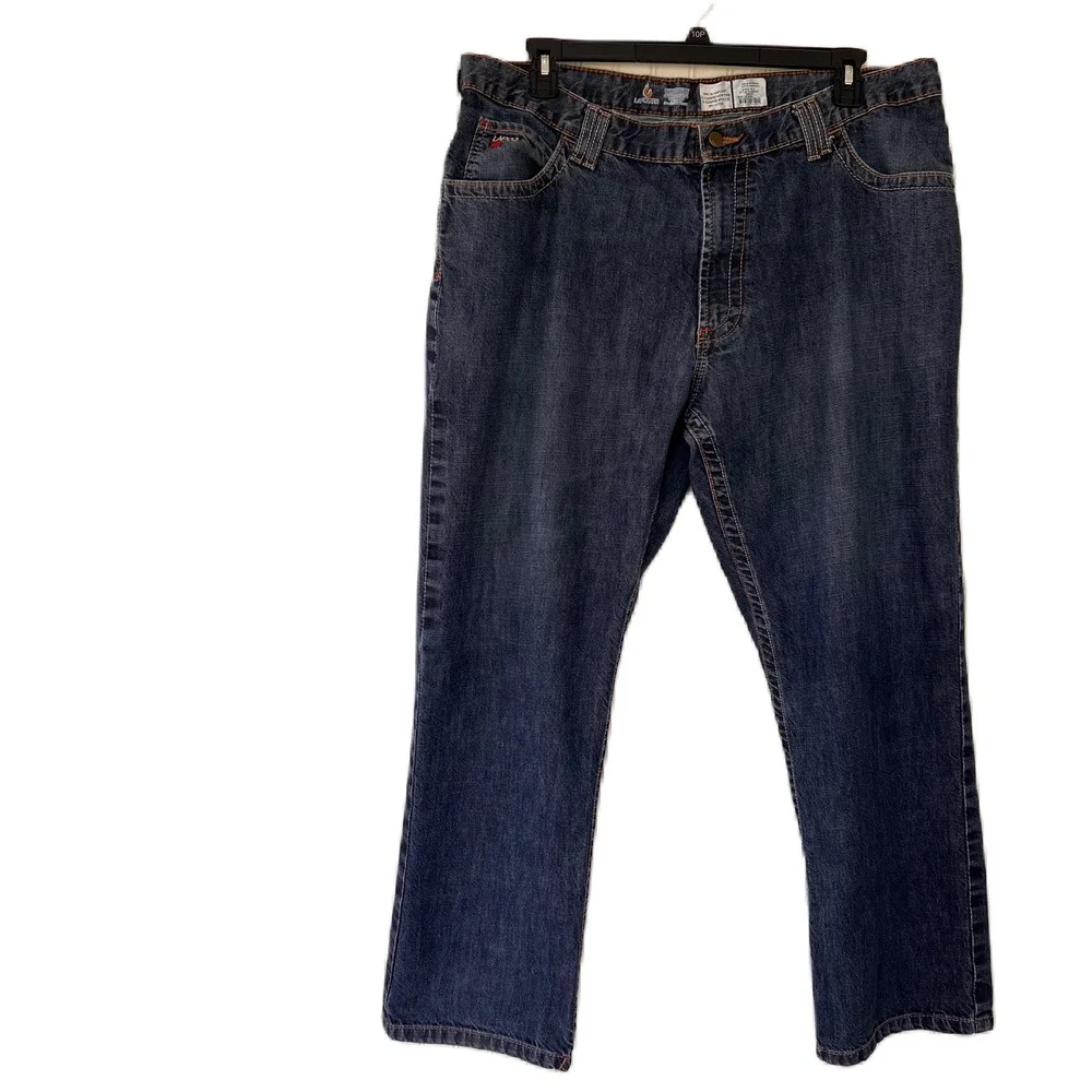 LAPCO FR Mens Flame Resistant Work Jeans 42x32 Blue Denim See Measurements 39-29